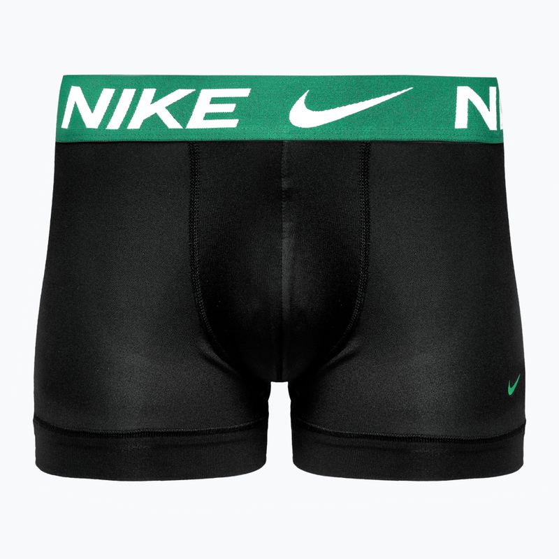 Bokserki męskie Nike Dri-Fit Essential Micro Trunk 3 pary black green/hyper crimson/burgundy 3