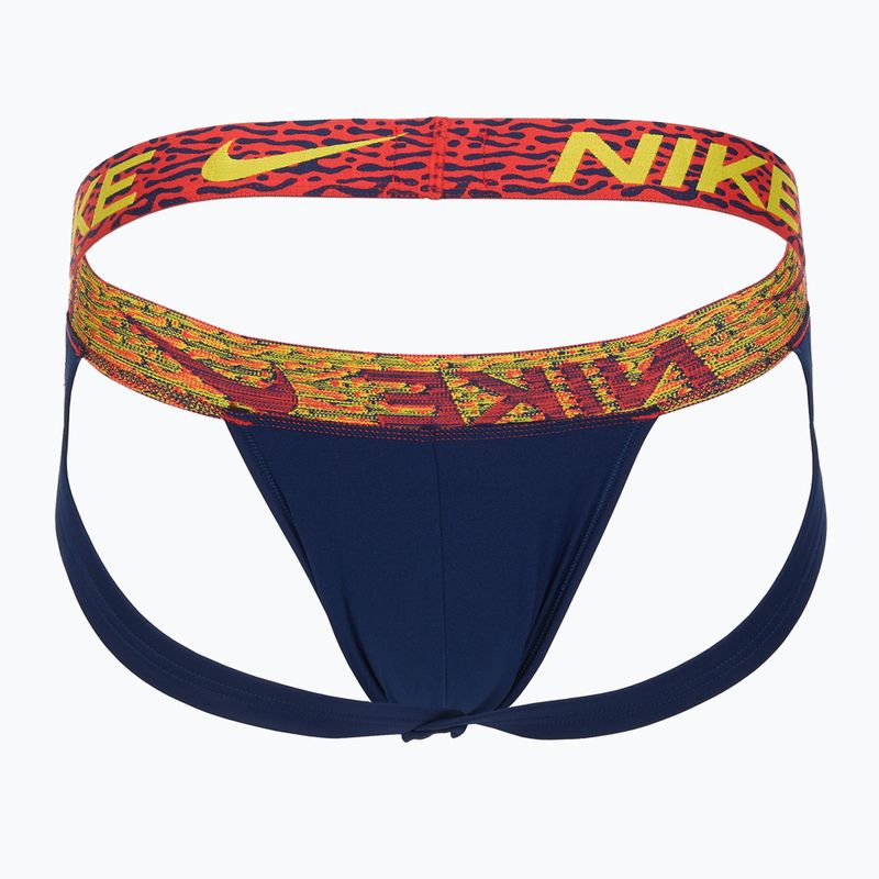 Slipy męskie Nike Dri-FIT Essential Micro Jock Strap 3 pary blu void/lgh crim/brht citron/evergrn 2