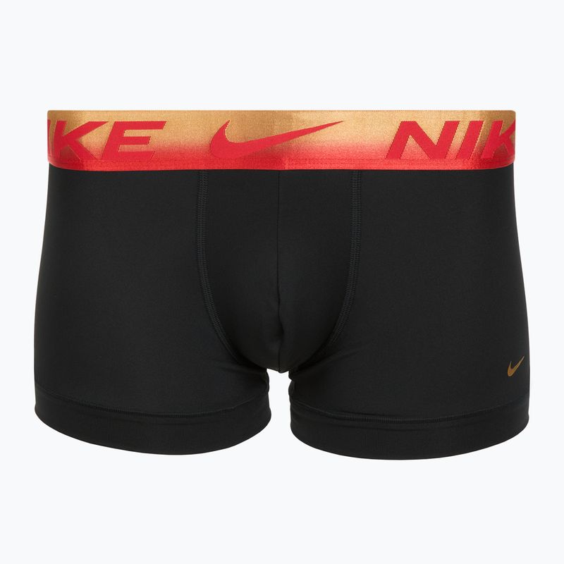 Bokserki męskie Nike Dri-Fit Essential Micro Trunk 3 pary blk/uni red/blk/uni red metallic gradient wb 2