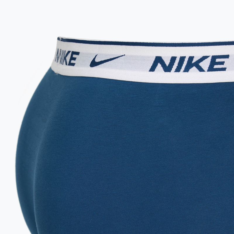 Bokserki męskie Nike Everyday Cotton Stretch Trunk 3 pary light armry blue/blue force/white waistband 4