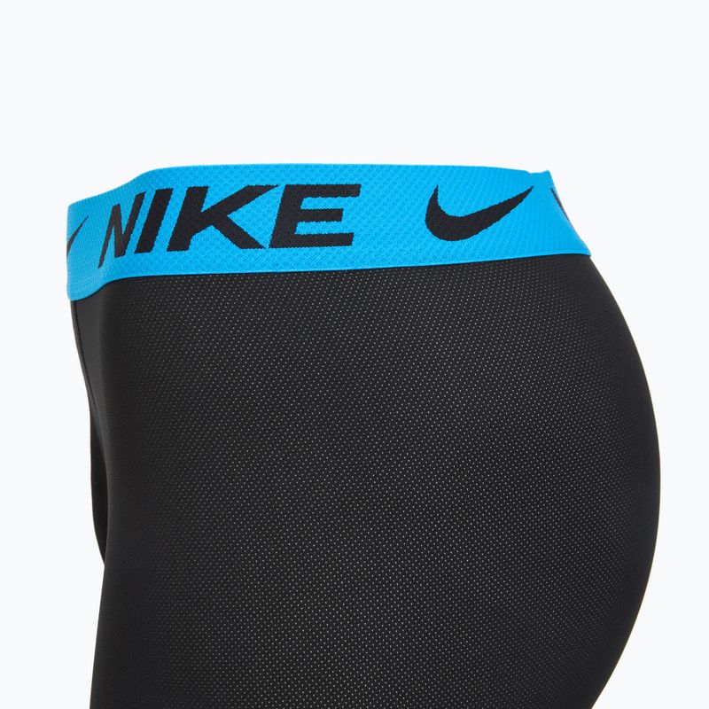 Bokserki męskie Nike Dri-FIT Cotton Trunk 3 pary black mint foam/blue hero/bright ceramic wb 3