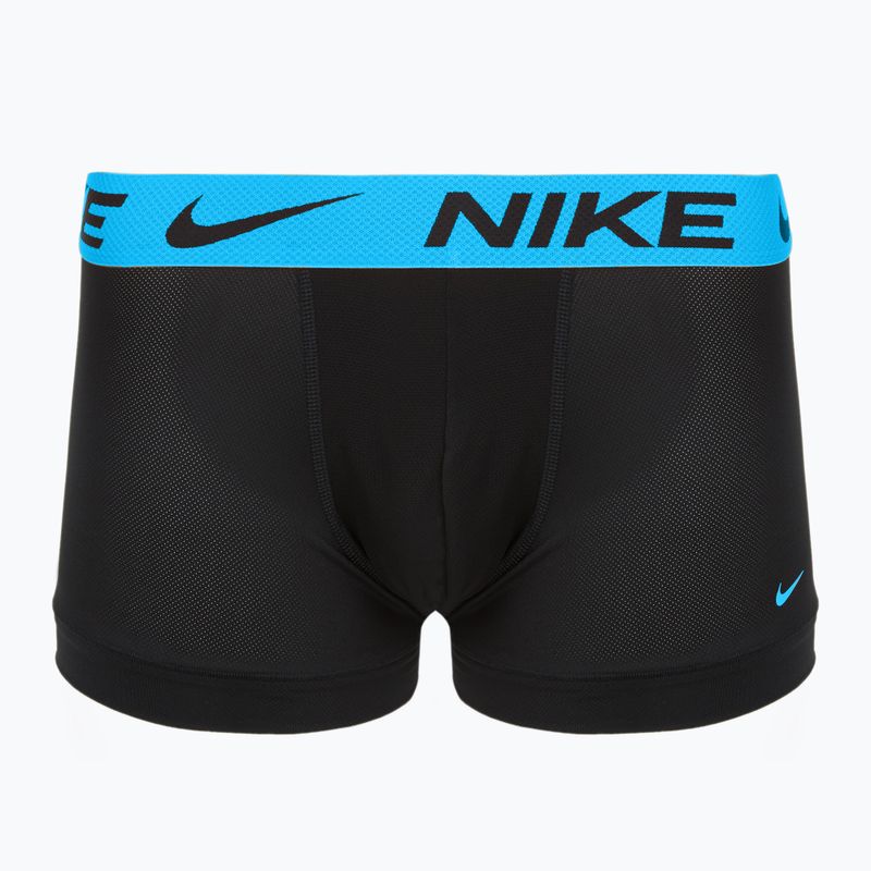 Bokserki męskie Nike Dri-FIT Trunk 3 pary black mint foam/blue hero/bright ceramic wb 5