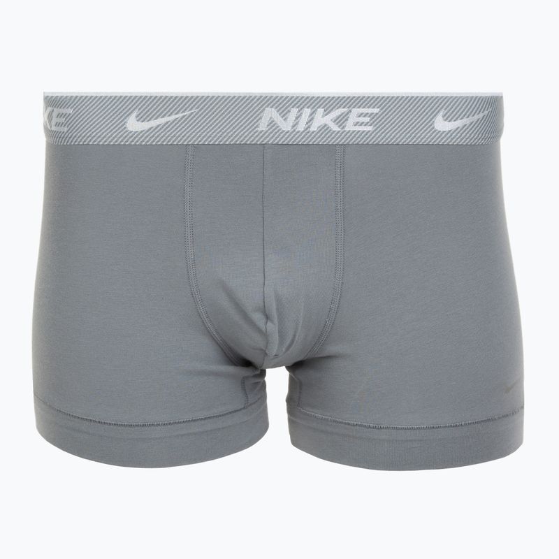 Bokserki męskie Nike Everyday Cotton Stretch Trunk 3 pary black/iron gry/cool grey high shine textured wb 2