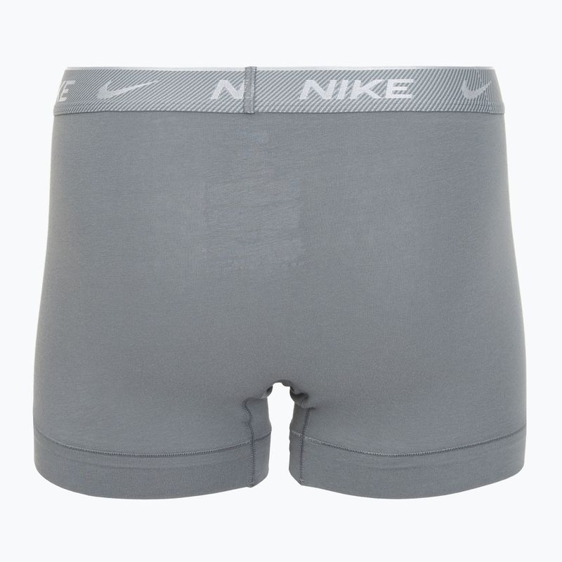 Bokserki męskie Nike Everyday Cotton Stretch Trunk 3 pary black/iron gry/cool grey high shine textured wb 5