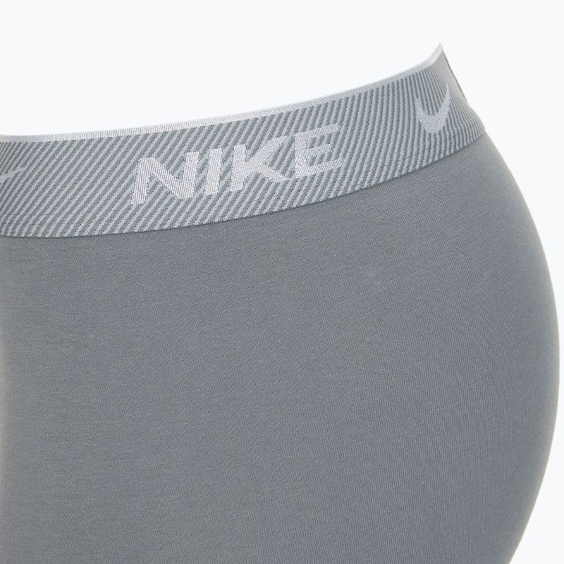 Bokserki męskie Nike Everyday Cotton Stretch Trunk 3 pary black/iron gry/cool grey high shine textured wb 6