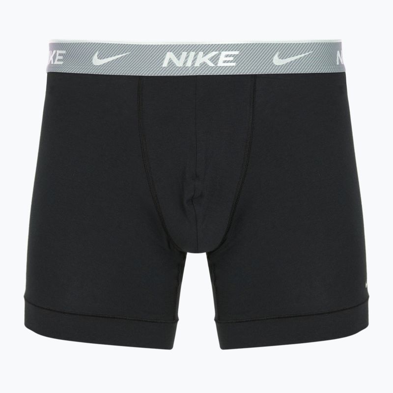 Bokserki męskie Nike Everyday Cotton Stretch 3 pary bi bi/iron grey/clear grey high shine textured wb 2