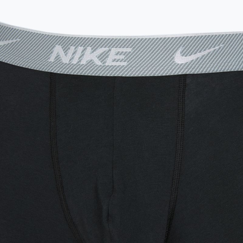 Bokserki męskie Nike Everyday Cotton Stretch 3 pary bi bi/iron grey/clear grey high shine textured wb 4