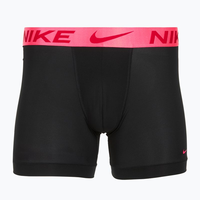 Bokserki męskie Nike Dri-Fit Essential Micro Boxer Brief 3 pary black hyper pink/uni red/black high shine wb 2