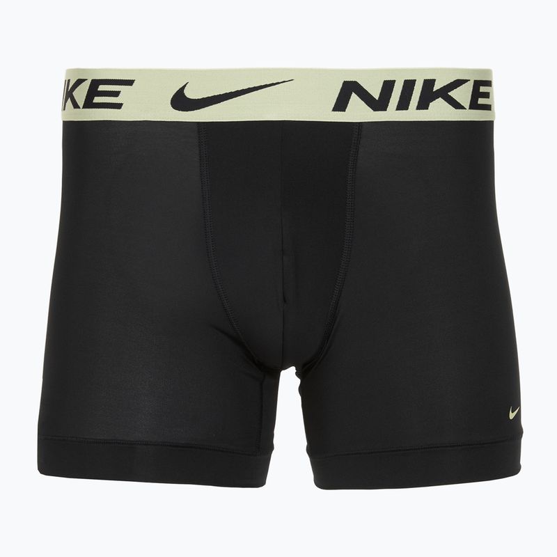 Bokserki męskie Nike Dri-Fit Essential Micro Boxer Brief 3 pary blk washed coral/olive aura/abrtract blue edge wb 3