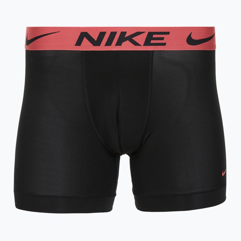 Bokserki męskie Nike Dri-Fit Essential Micro Boxer Brief 3 pary blk washed coral/olive aura/abrtract blue edge wb 4