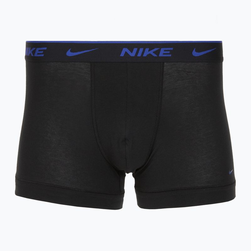 Bokserki męskie Nike Everyday Cotton Stretch Trunk 3 pary black lig crim/des och/deep night logo waistband 4