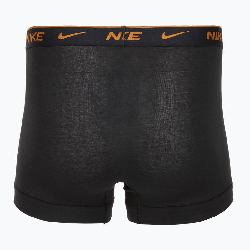 Bokserki męskie Nike Everyday Cotton Stretch Trunk 3 pary black lig crim/des och/deep night logo waistband 5