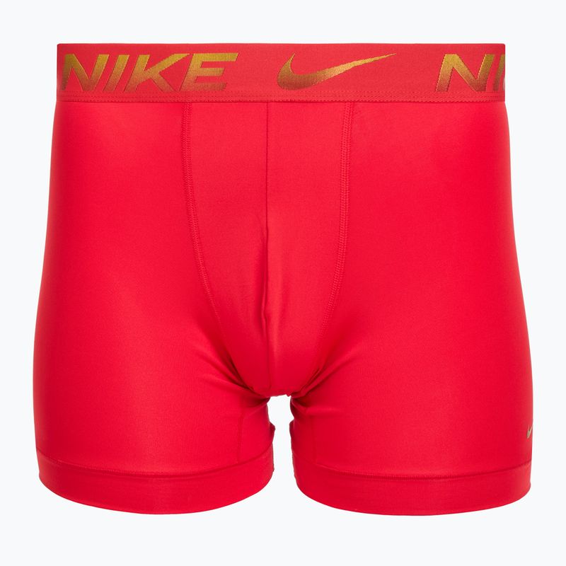 Bokserki męskie Nike Dri-Fit Essential Micro Boxer Brief 3 pary university red/black/black metallic grdient wb 2