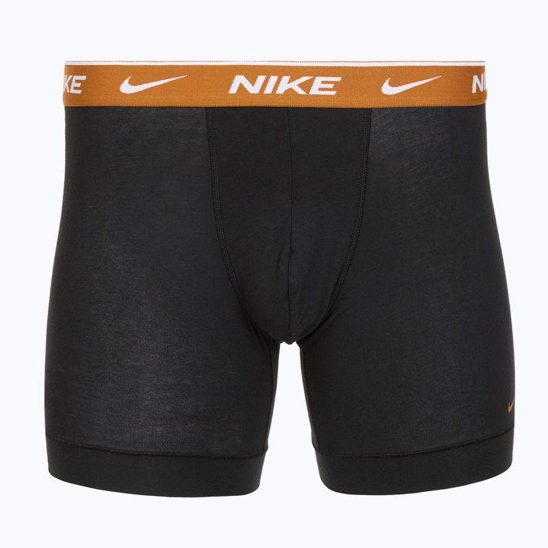Bokserki męskie Nike Everyday Cotton Stretch 3 pary black light crimsn/desrt ochre/black waistband 2