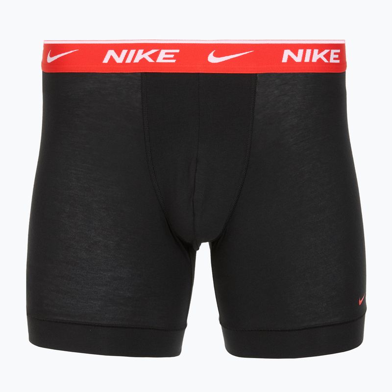 Bokserki męskie Nike Everyday Cotton Stretch 3 pary black light crimsn/desrt ochre/black waistband 3