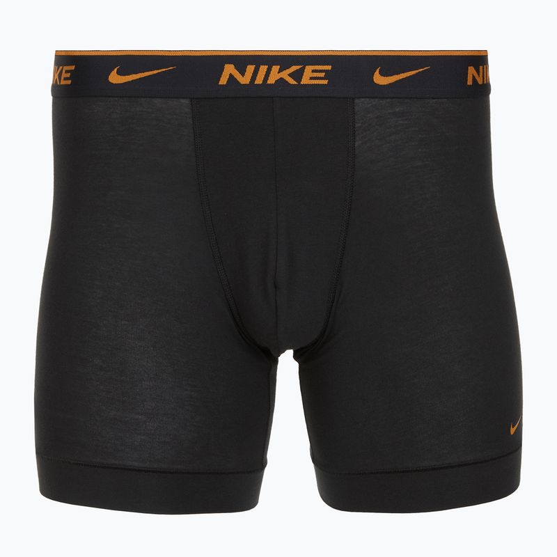 Bokserki męskie Nike Everyday Cotton Stretch 3 pary black light crimsn/desrt ochre/black waistband 4