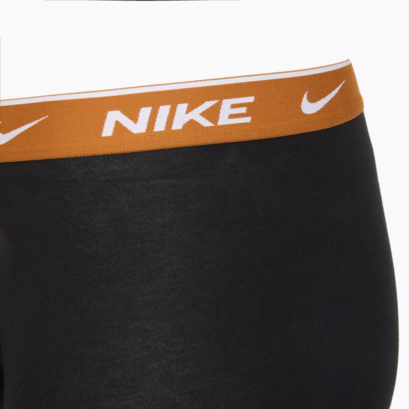 Bokserki męskie Nike Everyday Cotton Stretch 3 pary black light crimsn/desrt ochre/black waistband 6