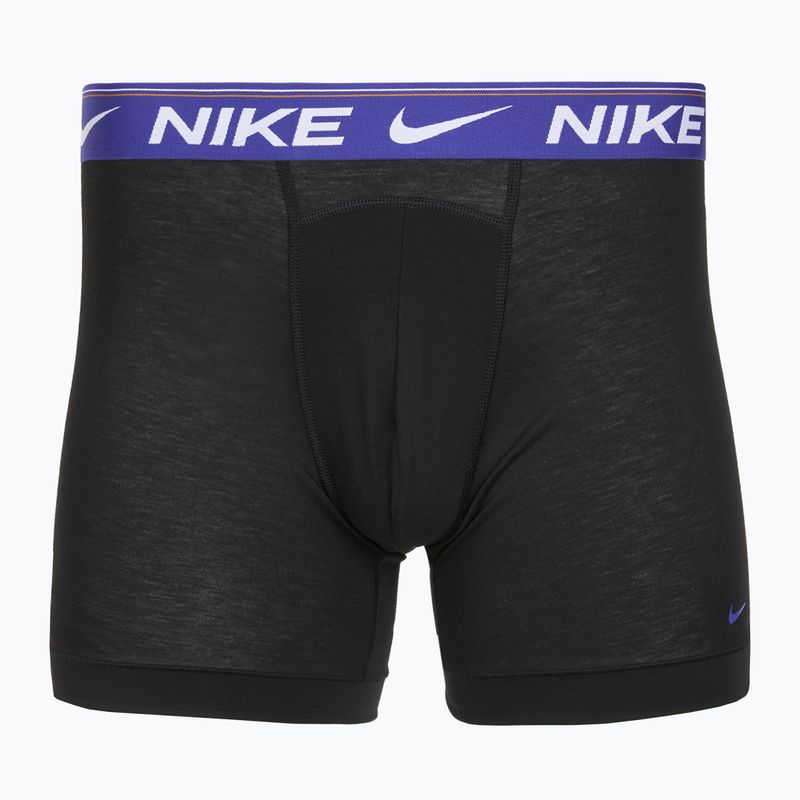Bokserki męskie Nike Dri-FIT Ultra Comfort 3 pary black evrgreen aura/deep night/black waistband 3