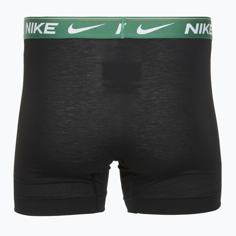 Bokserki męskie Nike Dri-FIT Ultra Comfort 3 pary black evrgreen aura/deep night/black waistband 5