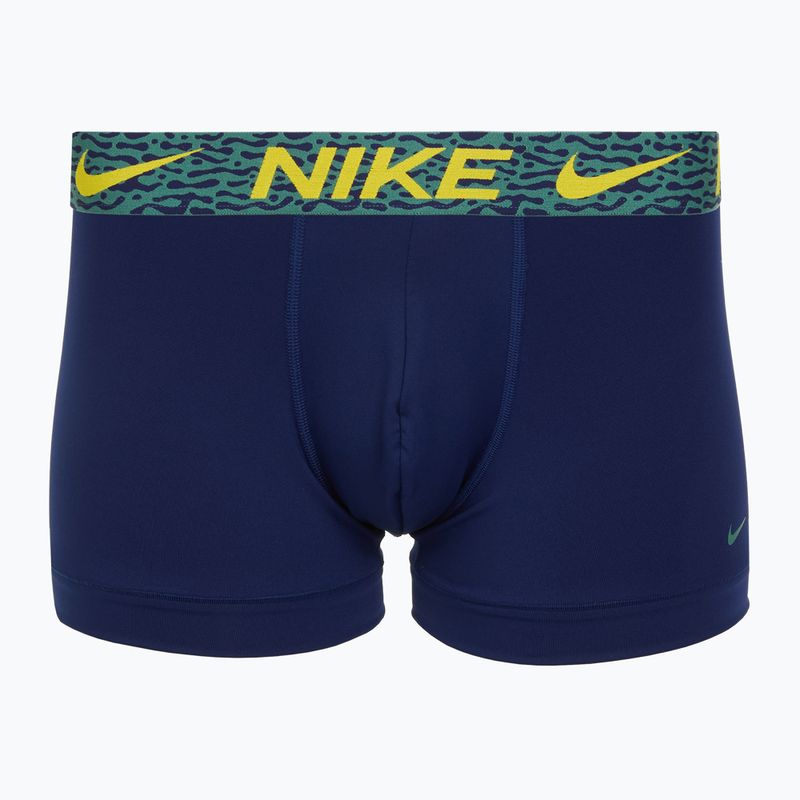 Bokserki męskie Nike Dri-Fit Essential Micro Trunk 3 pary blu void/lgh crim/brht citron/evergrn aura/abst wb 2