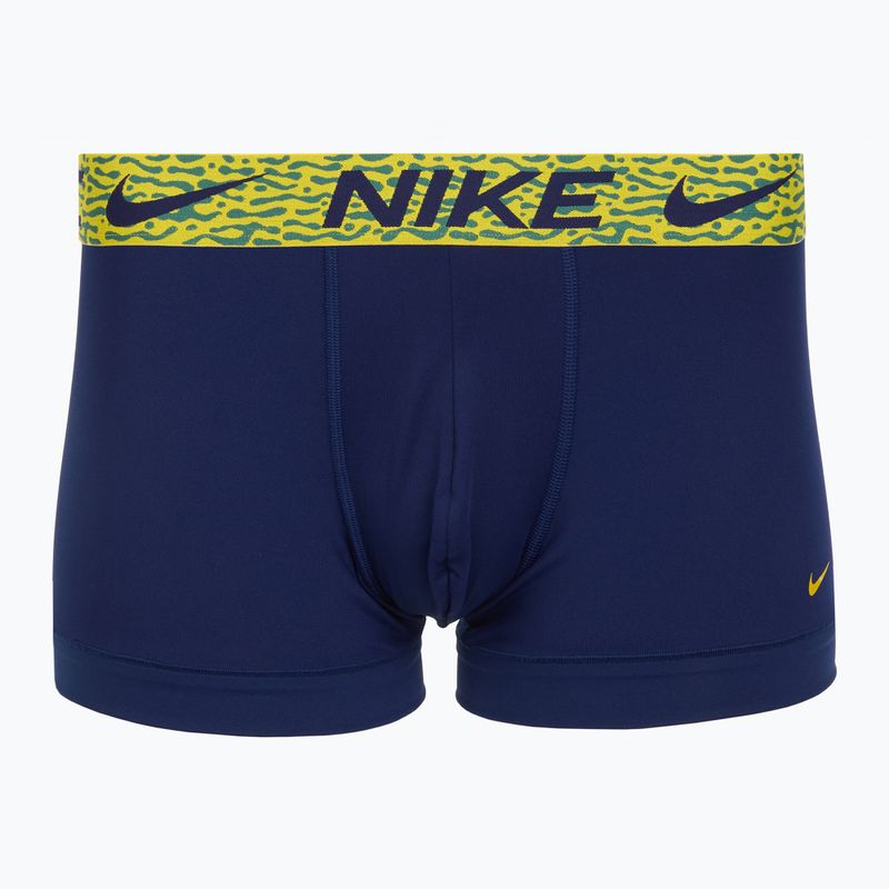 Bokserki męskie Nike Dri-Fit Essential Micro Trunk 3 pary blu void/lgh crim/brht citron/evergrn aura/abst wb 3