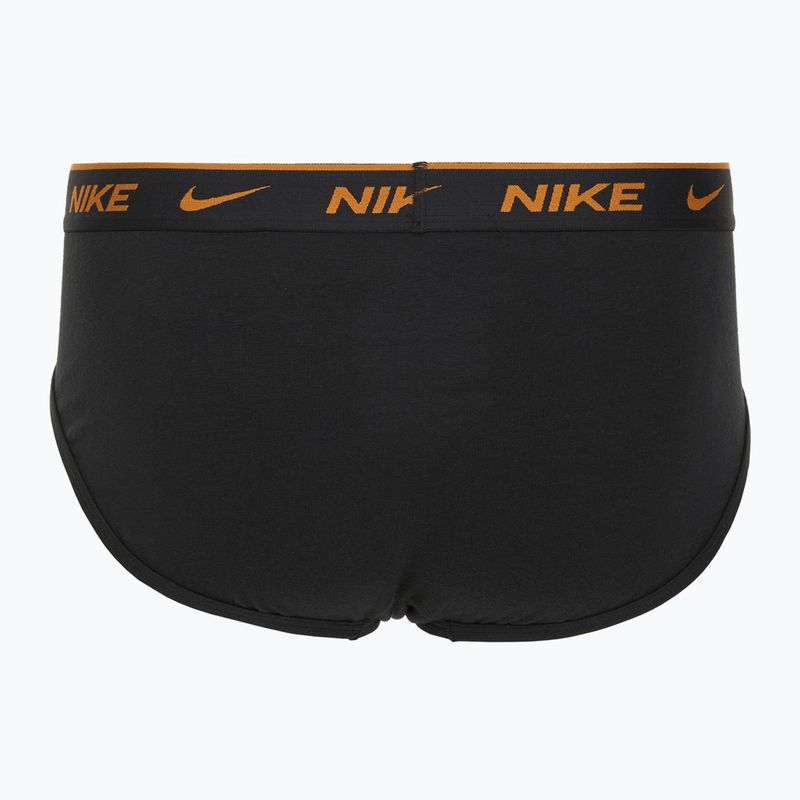 Slipy męskie Nike Everyday Cotton Stretch Brief 3 pary black light crimson/desert ochre/black wb 5