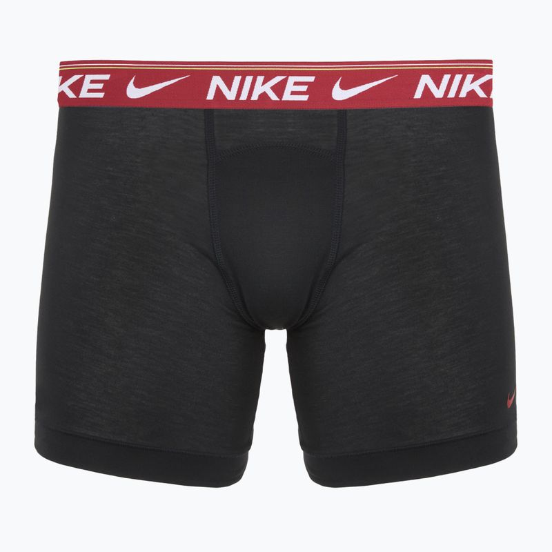 Bokserki męskie Nike Dri-FIT Ultra Comfort 3 pary black/team crimson/dark raisin/black 2