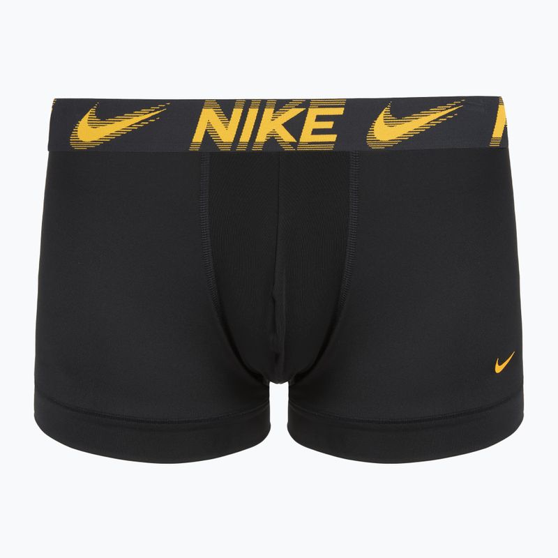 Bokserki męskie Nike Dri-Fit Essential Micro Trunk 3 pary black/game royal/malachite/un gold/zoom wb 2