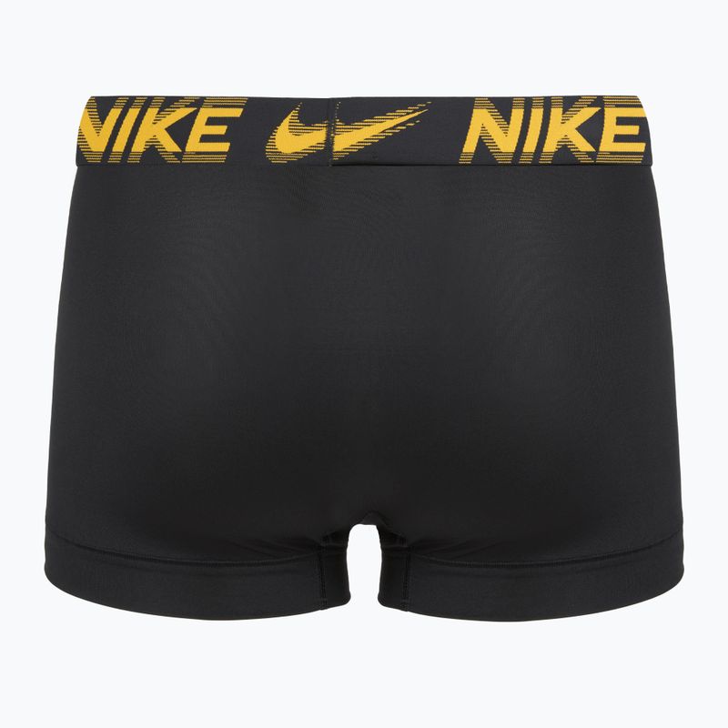 Bokserki męskie Nike Dri-Fit Essential Micro Trunk 3 pary black/game royal/malachite/un gold/zoom wb 3