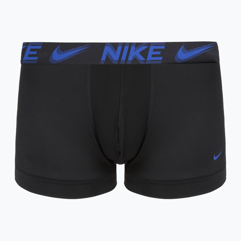 Bokserki męskie Nike Dri-Fit Essential Micro Trunk 3 pary black/game royal/malachite/un gold/zoom wb 6