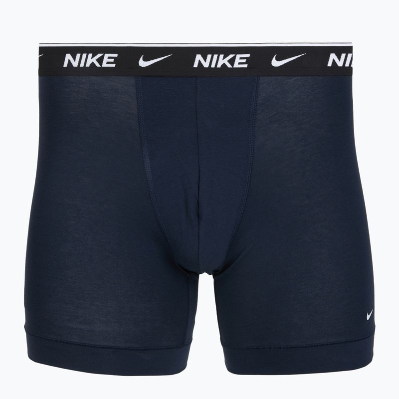 Bokserki męskie Nike Cotton Stretch Boxer Brief black/blue/navy 3
