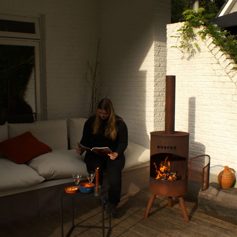 Kominek ogrodowy BonFeu BonTon corten 3