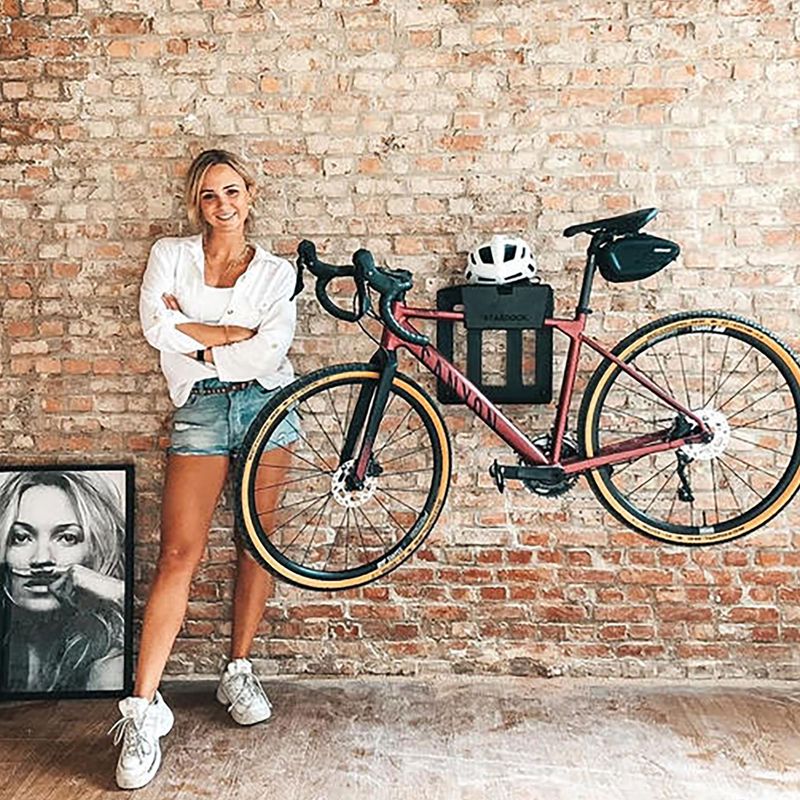 Wieszak rowerowy na ścianę STASDOCK Bike Hanger happy black 5