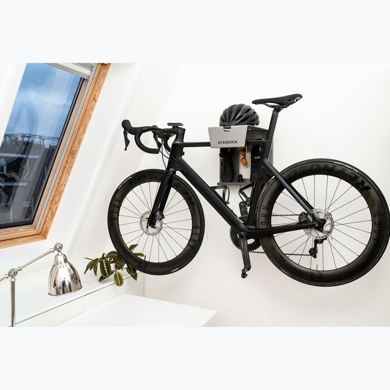 Wieszak rowerowy na ścianę STASDOCK Bike Hanger deep silver 4