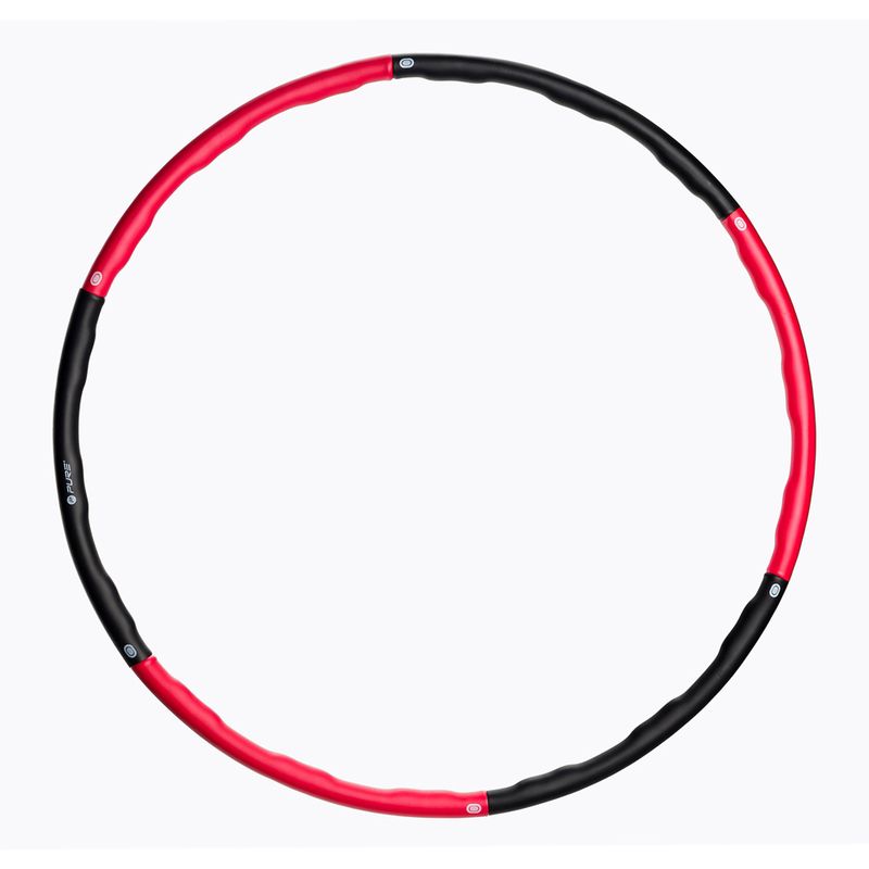 Hula hop Pure2Improve Składane Fitness Hoop czerwone 2829