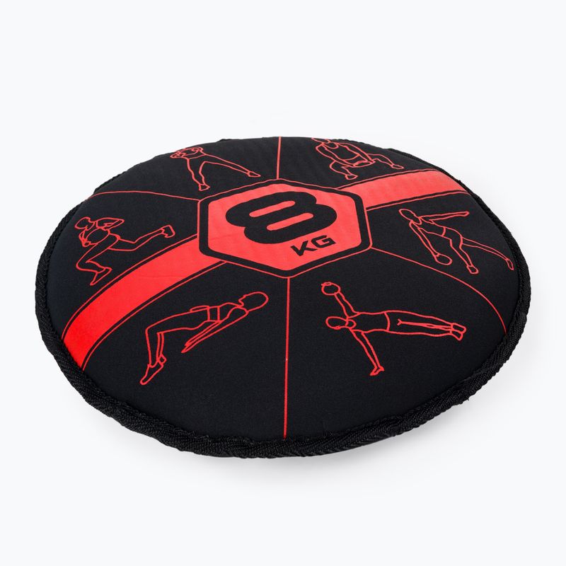 Worek z piaskiem 8 kg Pure2Improve Sandbell czarno-czerwony P2I201240