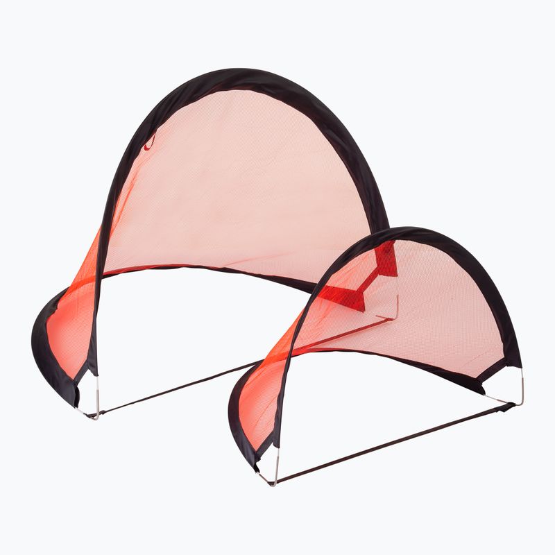 Bramka do piłki nożnej Pure2Improve Pop-Up 2 szt. 120 x 86 cm czerwona 3607