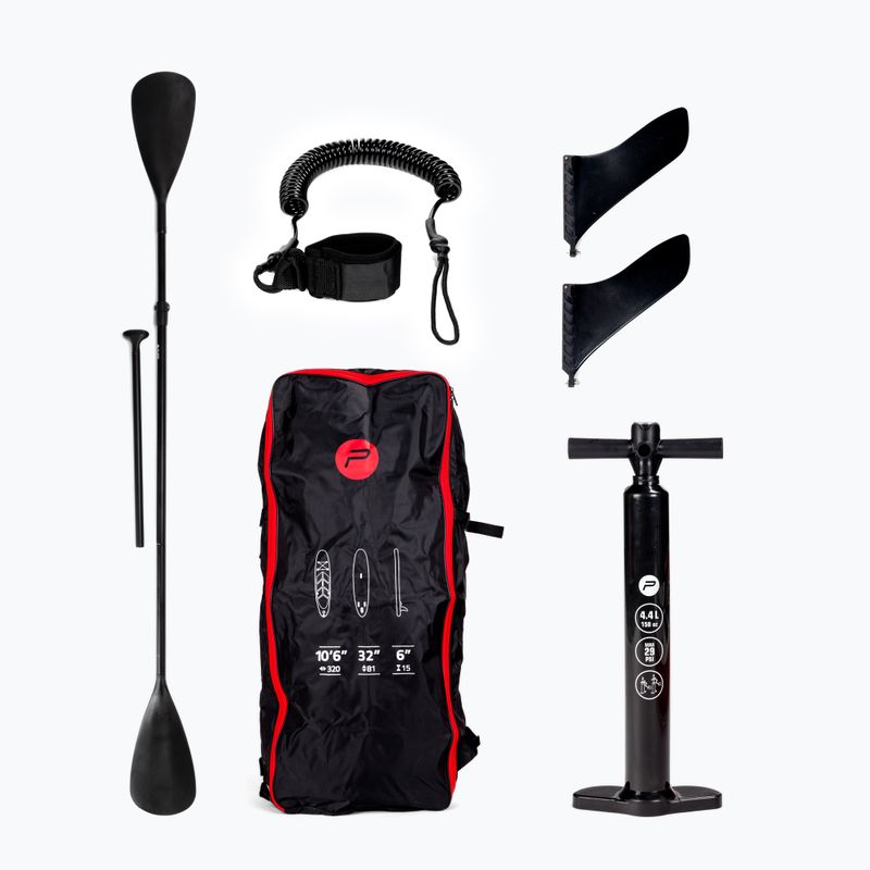 Deska z żaglem WindSUP Pure4Fun Wind SUP black/white/red/grey 12