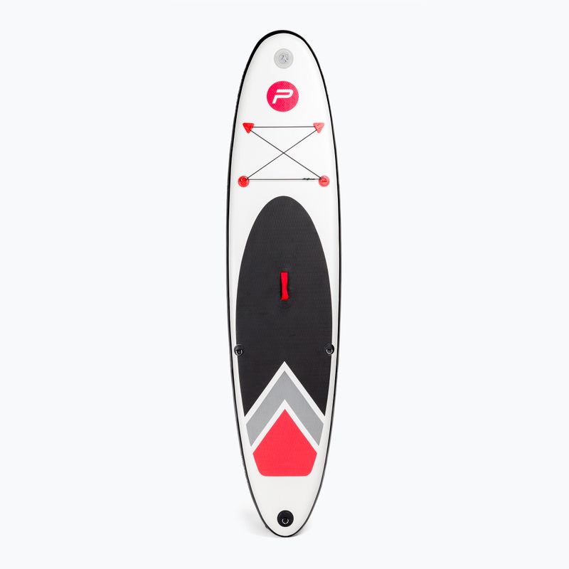 Zestaw deska SUP pompowana Pure4Fun Basic SUP 10'0" 305 x 71 x 15 cm white/black/red/grey 3