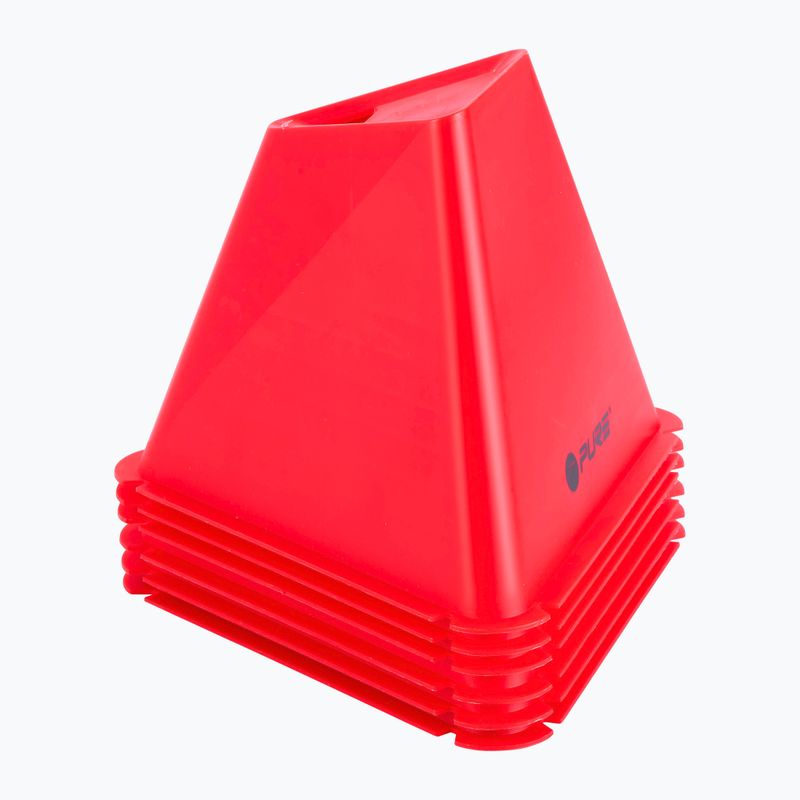 Pachołki treningowe Pure2Improve Triangle Cones Set 6 szt. red 2