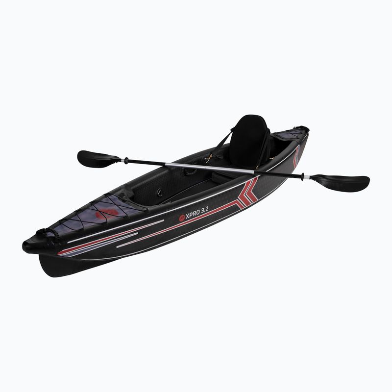 Kajak pompowany wysokociśnieniowy 1-osobowy Pure4Fun Dropstitch 1 P 320 cm black/red/white 3