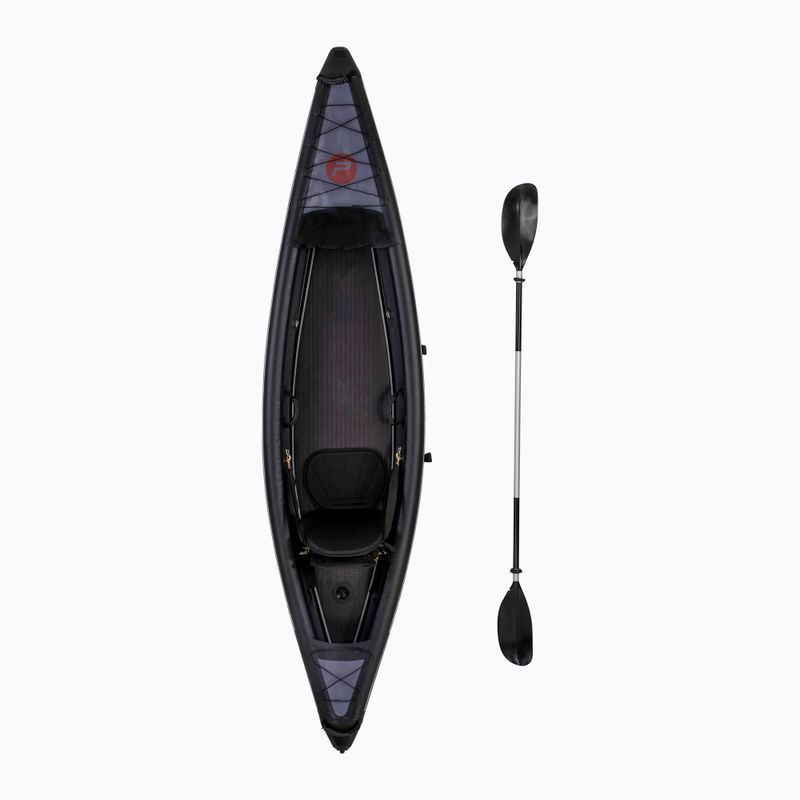 Kajak pompowany wysokociśnieniowy 1-osobowy Pure4Fun Dropstitch 1 P 320 cm black/red/white 2