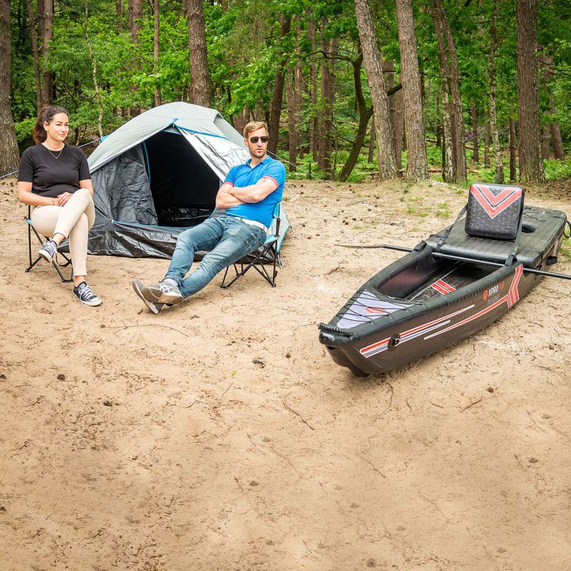Kajak/SUP hybryda 1-osobowy Pure4Fun Dual Purpose 380 cm black/red/white 22