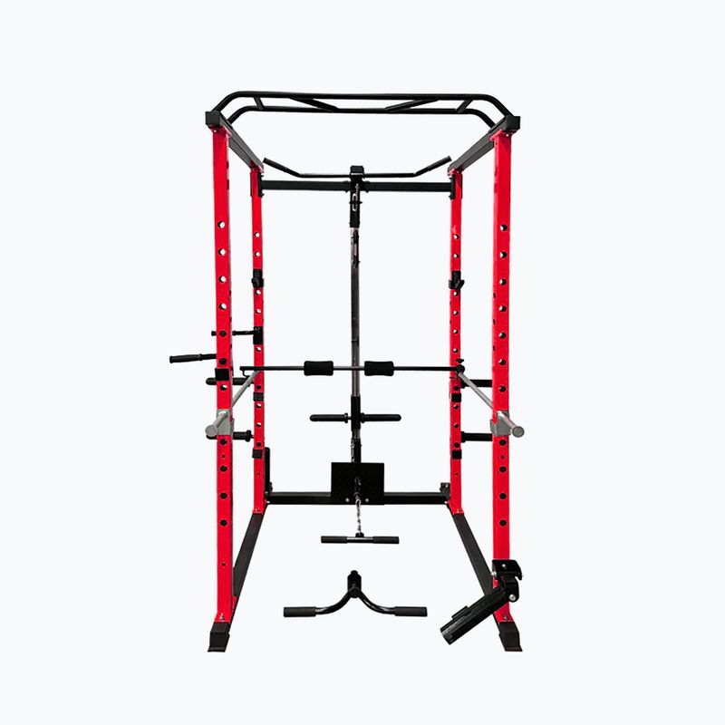 Klatka treningowa Pure2Improve Powerrack czerwono-czarna P2I820000