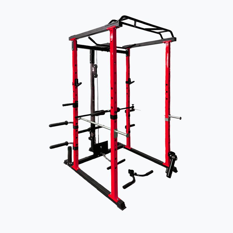Klatka treningowa Pure2Improve Powerrack czerwono-czarna P2I820000 5
