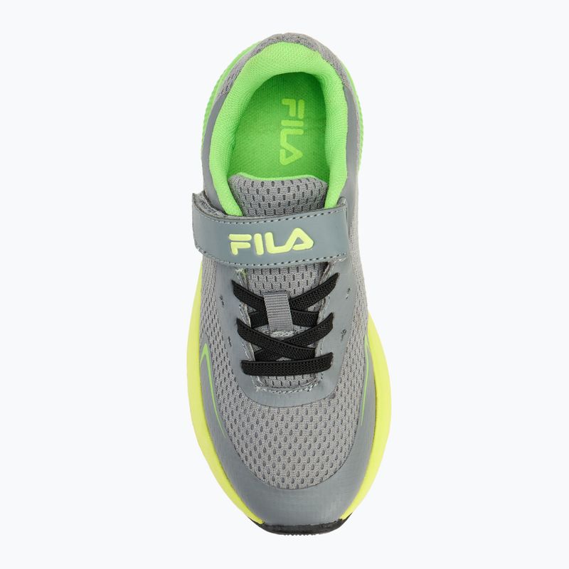 Buty dziecięce FILA Crusher V monument/safety yellow 5