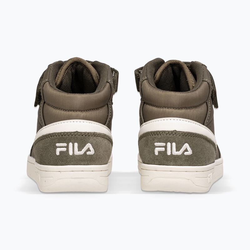 Buty dziecięce FILA Crew Velcro Mid olive night 3