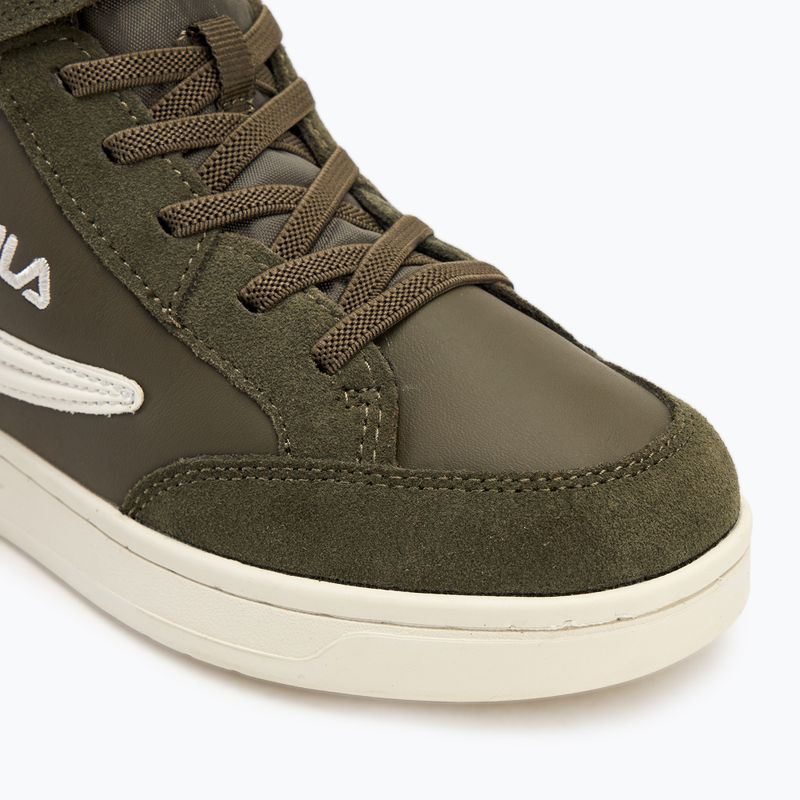 Buty dziecięce FILA Crew Velcro Mid olive night 7