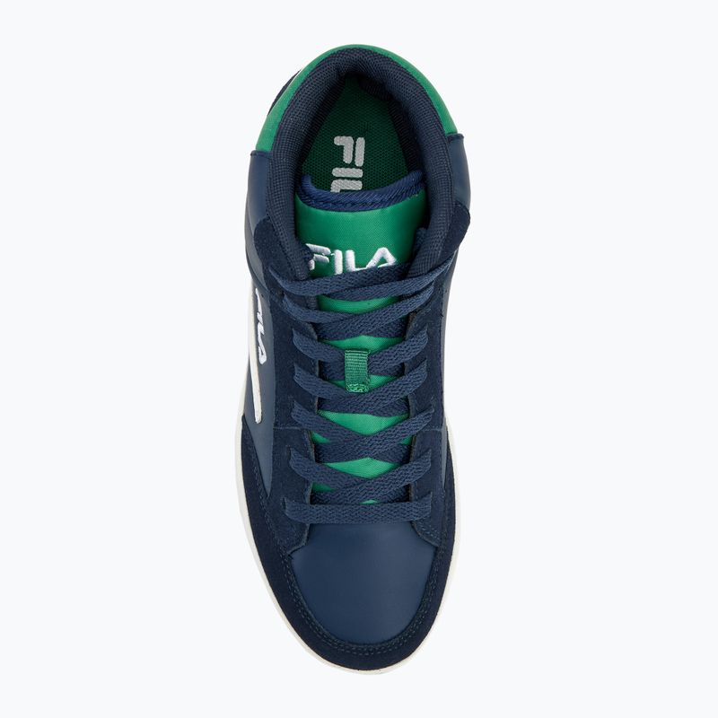 Buty dziecięce FILA Crew Mid fila navy/verdant green 5