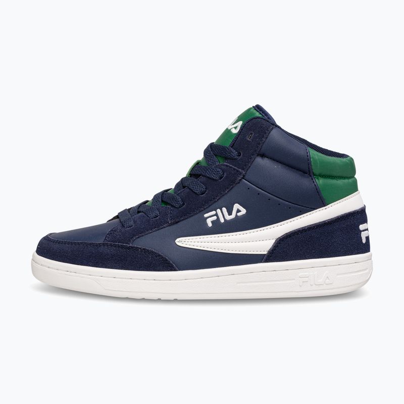 Buty dziecięce FILA Crew Mid fila navy/verdant green 2